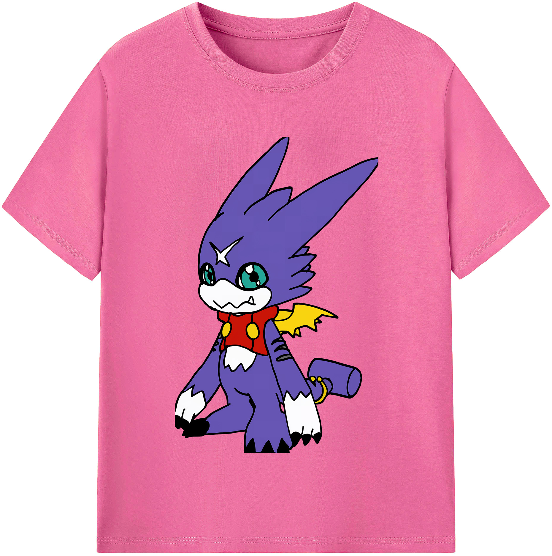 （画像用） Digimon デジタルモンスター/デジモン レディースカジュアルプリントTシャツ（綿100％）